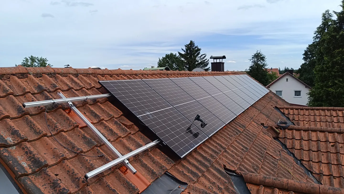 Photovoltaikanlage nach Montage